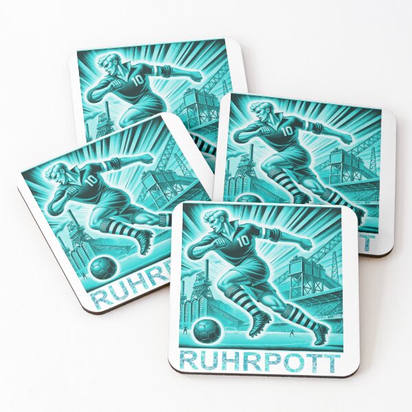 Item preview, Ruhrpott Retro Football Art designed and sold by FutbolEsArte.