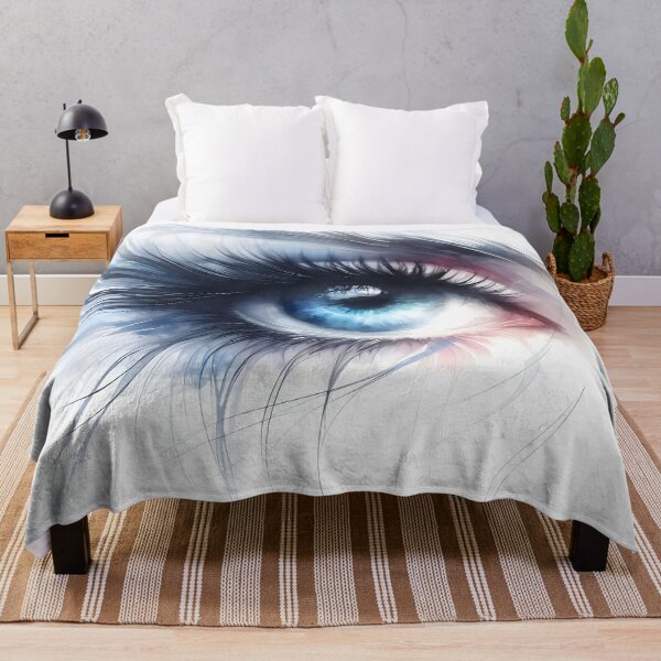 Item preview, Stunning Watercolor Female Eye Close-up Design designed and sold by PandaTShirtShop.