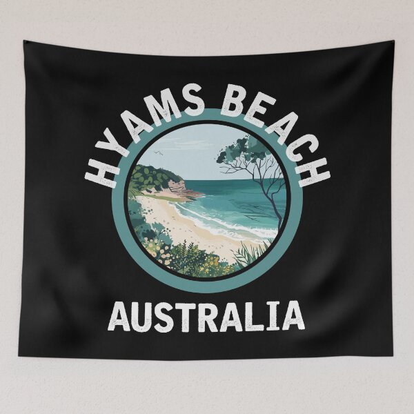 Item preview, Hyams Beach - Australia (with White Lettering) designed and sold by VelvetRoom.