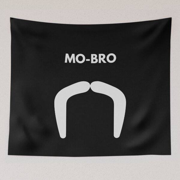 Item preview, MOvember Inspired MO-BRO Moustache 4 T-Shirt and Stickers designed and sold by Wit-T-Merch.