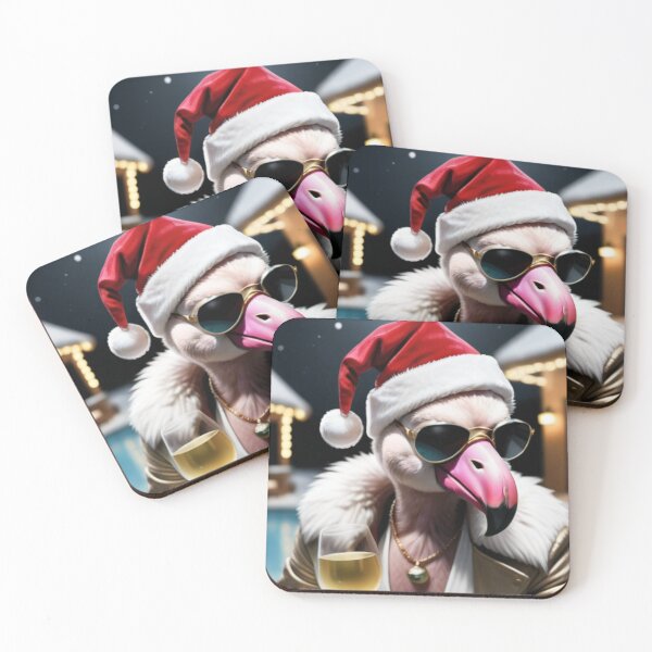 Item preview, Christmas Flamingo Postcard designed and sold by Sidney Graf.