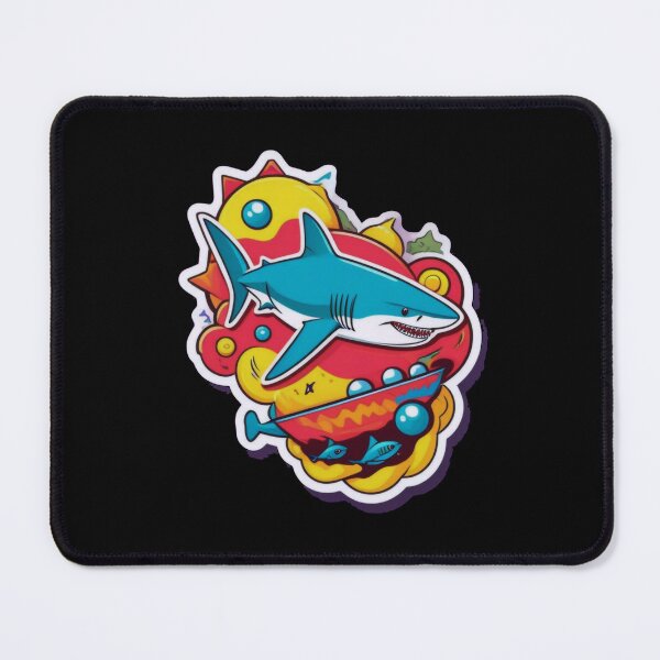 Item preview, Colorful Shark Sticker - Ocean Pop Art designed and sold by ArtCreator2023.