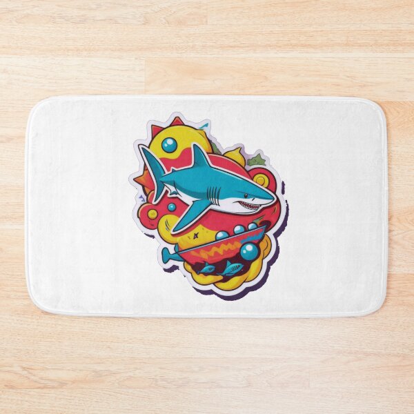 Item preview, Colorful Shark Sticker - Ocean Pop Art designed and sold by ArtCreator2023.