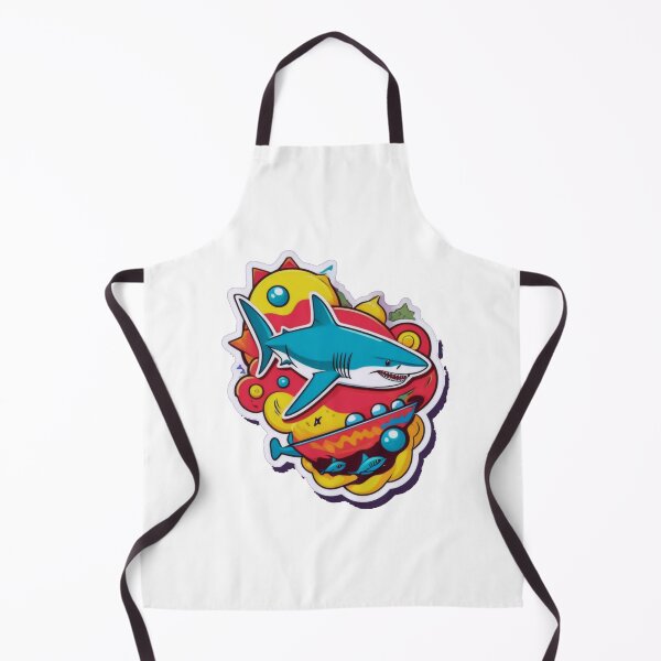 Item preview, Colorful Shark Sticker - Ocean Pop Art designed and sold by ArtCreator2023.