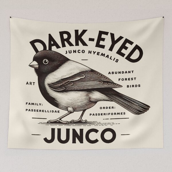 Item preview, Dark-Eyed Junco 3 designed and sold by theAVIARY7.