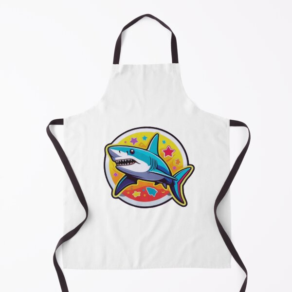 Item preview, Retro Vibes: Shark in Funky Colors designed and sold by ArtCreator2023.