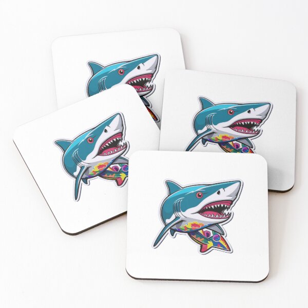 Item preview, Eye-Catching Shark Pop Art Stickers designed and sold by ArtCreator2023.