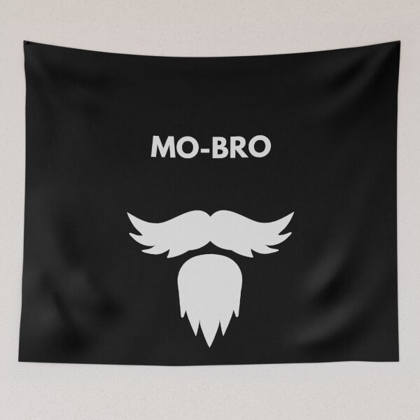 Item preview, MOvember Inspired MO-BRO Moustache 6 T-Shirt and Stickers designed and sold by Wit-T-Merch.