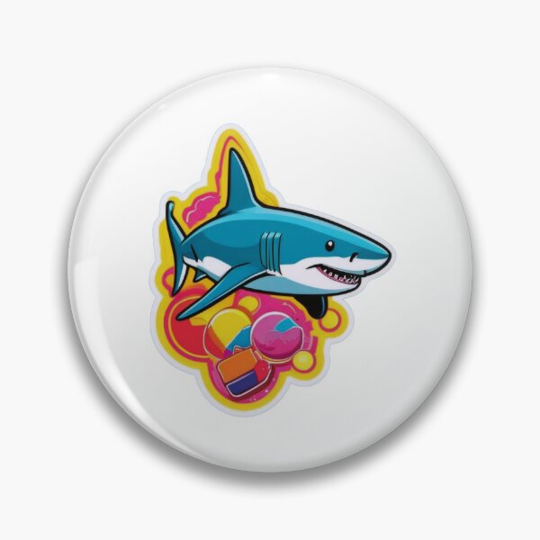 Item preview, Cool Shark Sticker for Ocean Lovers designed and sold by ArtCreator2023.