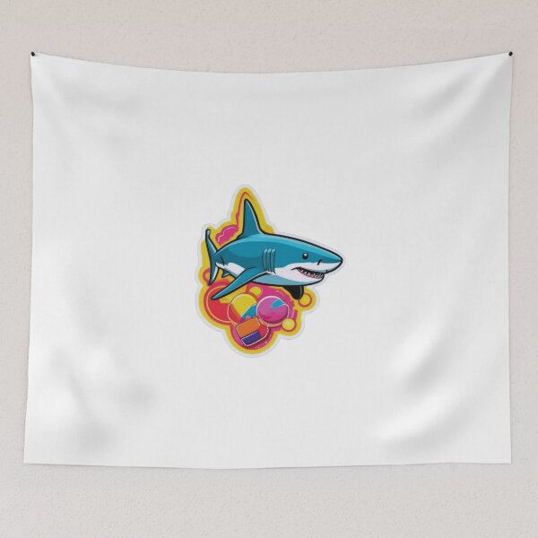 Item preview, Cool Shark Sticker for Ocean Lovers designed and sold by ArtCreator2023.