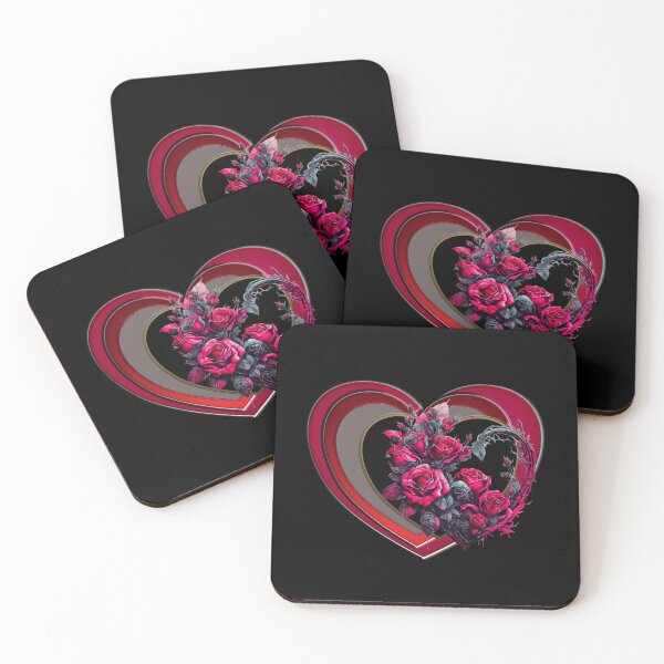 Item preview, Heart Collage Art Representation Heart with Roses designed and sold by Endo Designs - cause Love and Life matters.