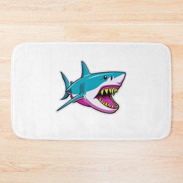 Item preview, Bright and Bold Shark Art Stickers designed and sold by ArtCreator2023.