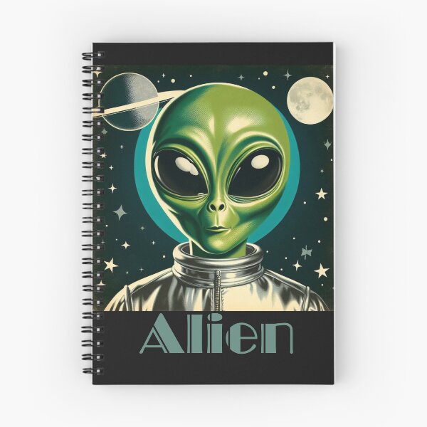 Item preview, Alien with planets retro style designed and sold by ShirtWardrobe.