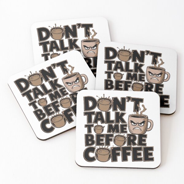 Item preview, Pre-Coffee Silence designed and sold by Furbulous Faces.