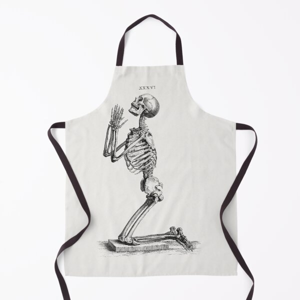 Item preview, Human skeleton kneeling in prayer (1733), vintage illustration by William Cheselden designed and sold by Vintage Designs +.