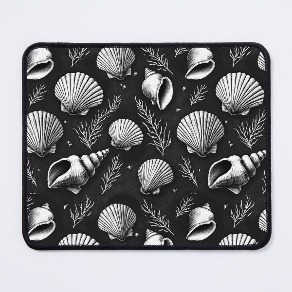 Item preview, Seashells and Seaweed in Black and White  designed and sold by Marymarice.