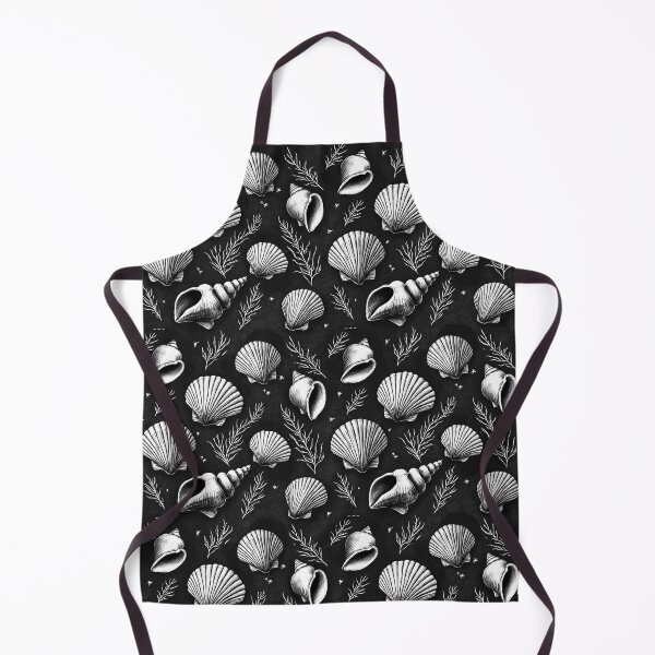 Item preview, Seashells and Seaweed in Black and White designed and sold by Marymarice.