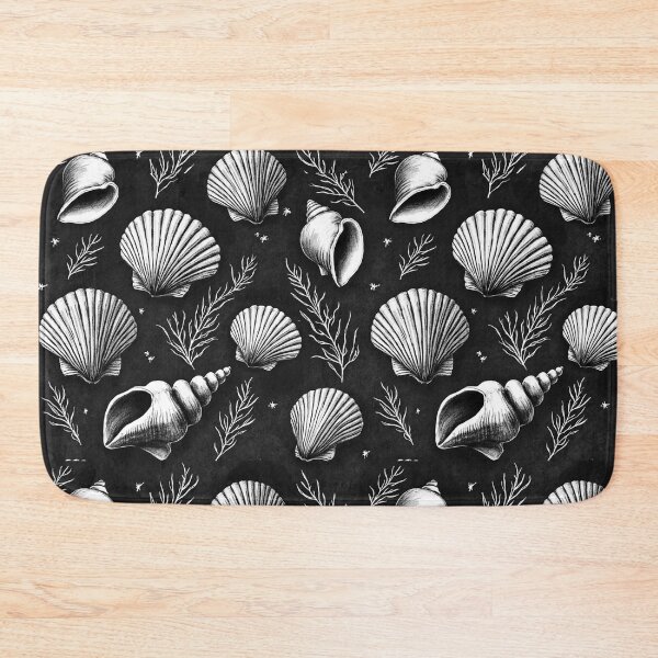 Item preview, Seashells and Seaweed in Black and White  designed and sold by Marymarice.