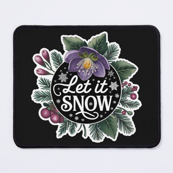 Item preview, Let it Snow | Botanical Winter Holiday Design designed and sold by cabana.space.