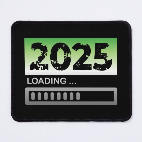 Item preview, 2025 Loading, Aromantic pride flag graphic, New Year, 2025, New Years Eve, celebration, funny,  Countdown, Loading, New You, New Year Resolutions,   designed and sold by PrideBeProud.