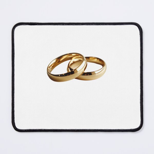 Item preview, Elegant pair of gold wedding rings designed and sold by MiraCleAI.