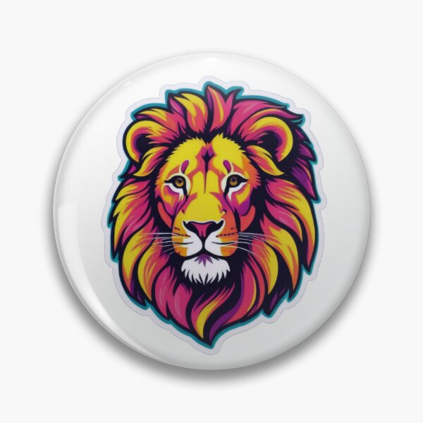 Item preview, Bold Pop-Art Lion Head designed and sold by ArtCreator2023.