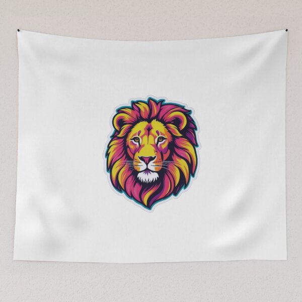 Item preview, Bold Pop-Art Lion Head designed and sold by ArtCreator2023.