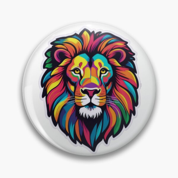 Item preview, Wild King in Vibrant Colors designed and sold by ArtCreator2023.