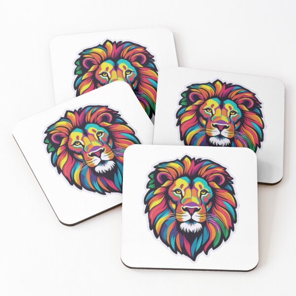 Item preview, Wild King in Vibrant Colors designed and sold by ArtCreator2023.