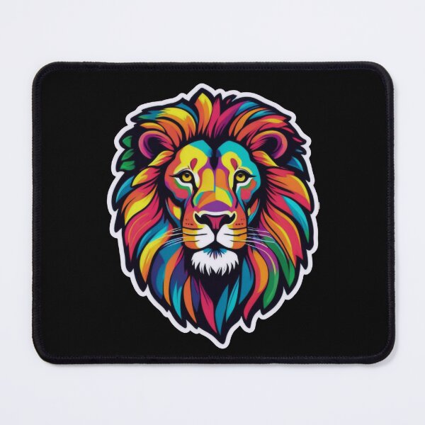Item preview, Wild King in Vibrant Colors designed and sold by ArtCreator2023.
