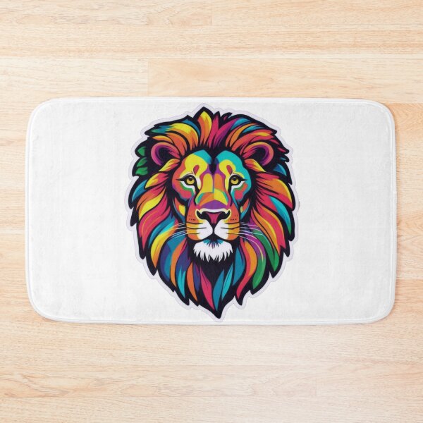 Item preview, Wild King in Vibrant Colors designed and sold by ArtCreator2023.