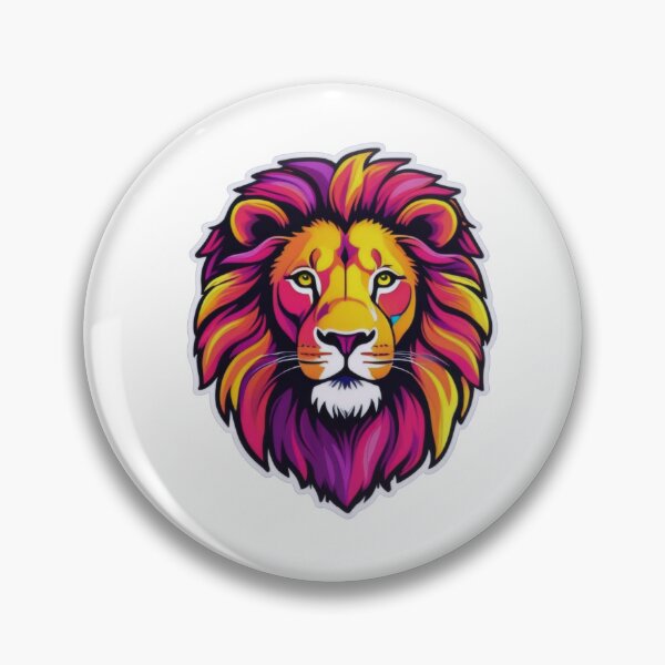 Item preview, Fierce Lion in Modern Pop Art designed and sold by ArtCreator2023.