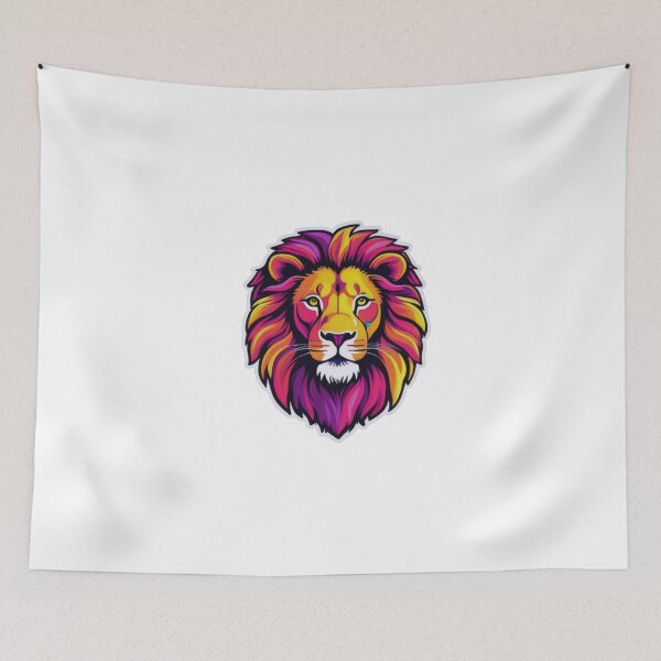 Item preview, Fierce Lion in Modern Pop Art designed and sold by ArtCreator2023.