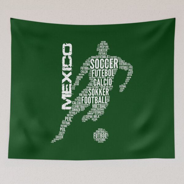 Item preview, Mexico Football Typography designed and sold by goodspy.