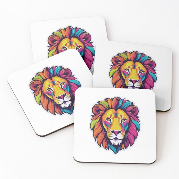 Item preview, Colorful Lion Head Design designed and sold by ArtCreator2023.
