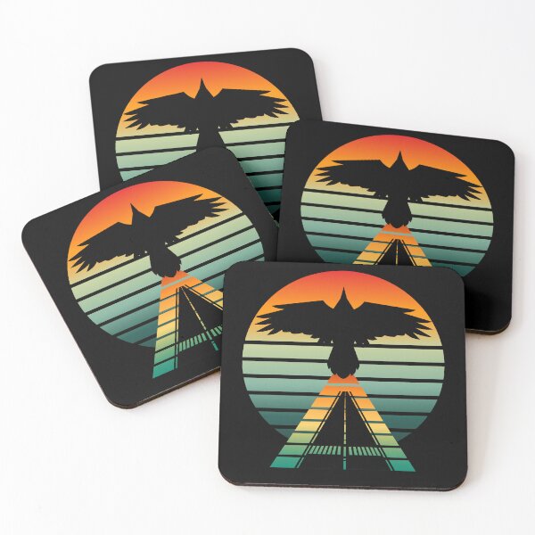 Item preview, Flying Raven. Retro Raven.Raven taking flight. designed and sold by JAGA-ALIME.