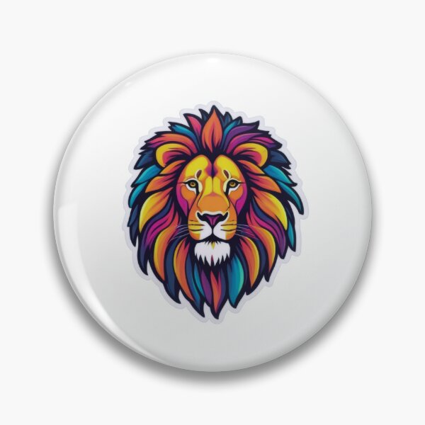 Item preview, Vivid Lion Pop Art Print designed and sold by ArtCreator2023.