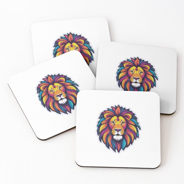 Item preview, Vivid Lion Pop Art Print designed and sold by ArtCreator2023.