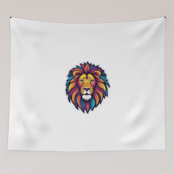 Item preview, Vivid Lion Pop Art Print designed and sold by ArtCreator2023.