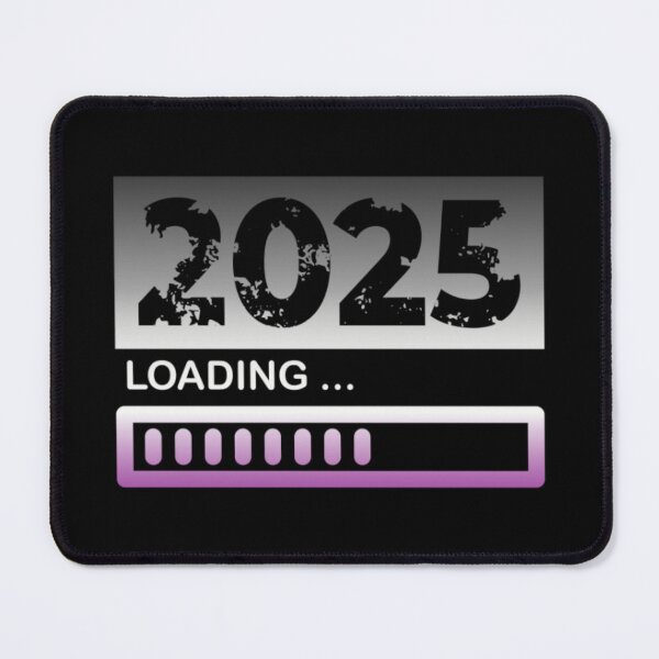 Item preview, 2025 Loading, Asexual pride flag graphic, New Year, 2025, New Years Eve, celebration, funny, Countdown, Loading, New You, New Year Resolutions, designed and sold by PrideBeProud.