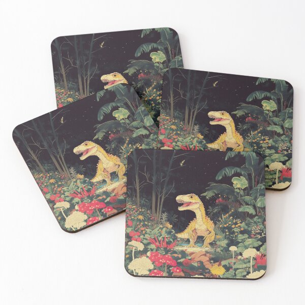 Item preview, Tyrannosaurus in the Beautiful Jungle designed and sold by GagamellGray.