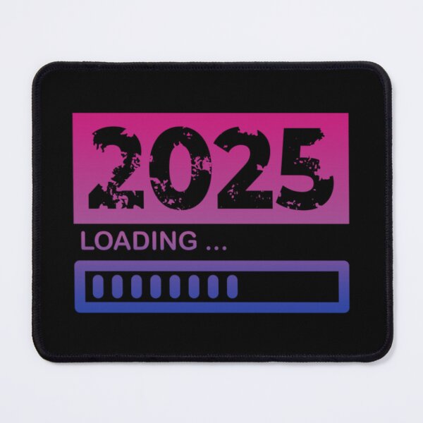 Item preview, 2025 Loading, Bisexual pride flag graphic, New Year, 2025, New Years Eve, celebration, funny, Countdown, Loading, New You, New Year Resolutions, designed and sold by PrideBeProud.