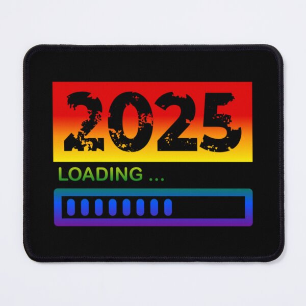 Item preview, 2025 Loading, Classic  pride flag graphic, New Year, 2025, New Years Eve, celebration, funny,  Countdown, Loading, New You, New Year Resolutions,   designed and sold by PrideBeProud.