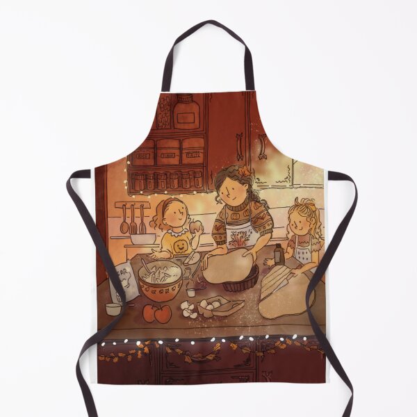 Item preview, Cozy Whimsical Family Baking on a Autumn Day designed and sold by AinaDuch.