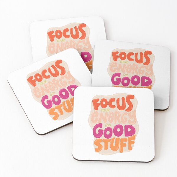 Item preview, Focus your energy in good stuff motivation quote designed and sold by GracefulbyElmes.
