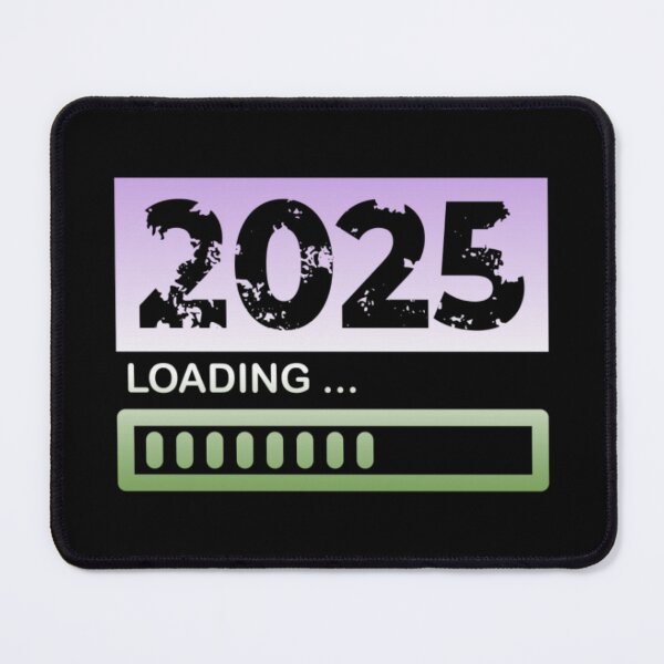 Item preview, 2025 Loading, Genderqueer pride flag graphic, New Year, 2025, New Years Eve, celebration, funny,  Countdown, Loading, New You, New Year Resolutions,   designed and sold by PrideBeProud.