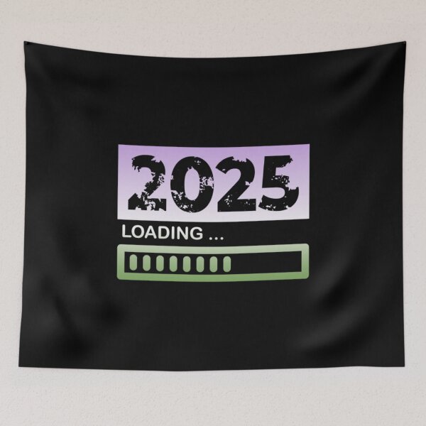 Item preview, 2025 Loading, Genderqueer pride flag graphic, New Year, 2025, New Years Eve, celebration, funny,  Countdown, Loading, New You, New Year Resolutions,   designed and sold by PrideBeProud.