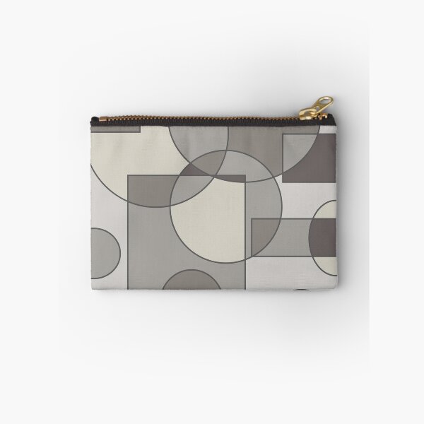 Item preview, Abstract geometric composition, basic shapes: circles and squares/ Shades of grey. designed and sold by My-fake-places.