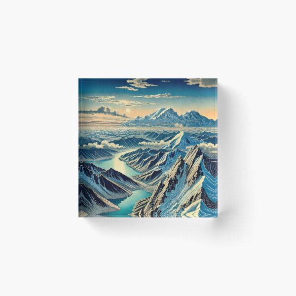 Item preview, The Trek from Katuha - A Contemporary Ukiyo-e Nature Landscape designed and sold by Kijiermono.
