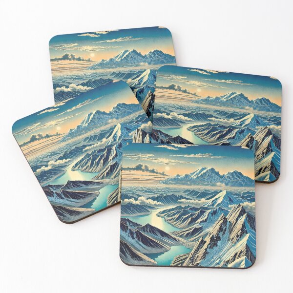 Item preview, The Trek from Katuha - A Contemporary Ukiyo-e Nature Landscape designed and sold by Kijiermono.